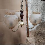 Antique 3-arm chandelier