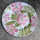 Vintage round dish Digoin Sarreguemines decor Edwina