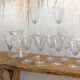 Chiseled glass and carafes
