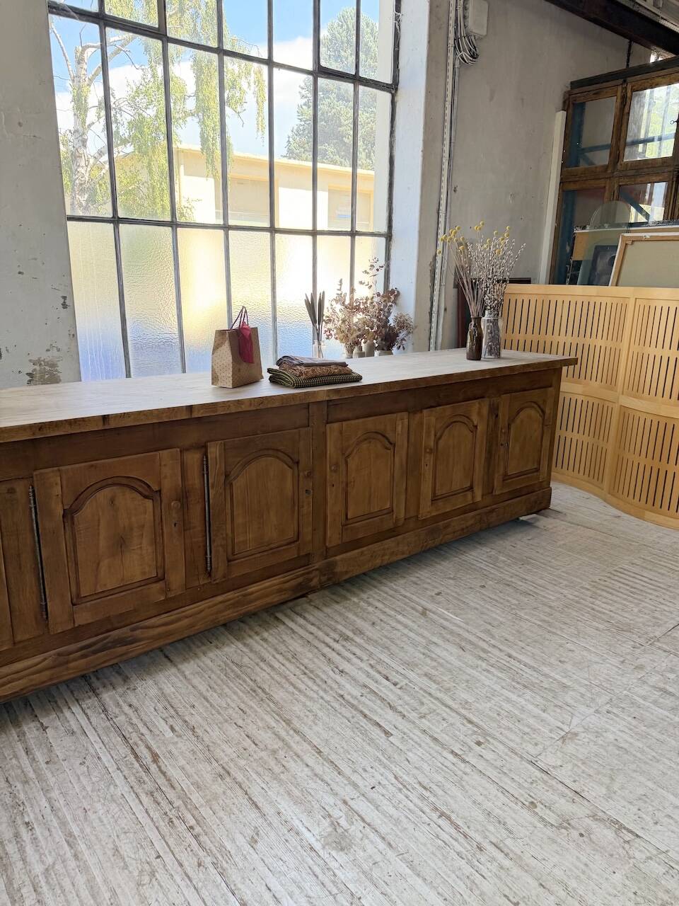 Rustic sideboard XXL 4m solid oak 1950