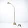 Lampadaire vintage Hustadt à 2 têtes flexibles, laiton mat
