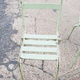 Four vintage metal chairs
