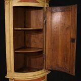 Antique Louis XVI lacquered corner cabinet from the 18th century