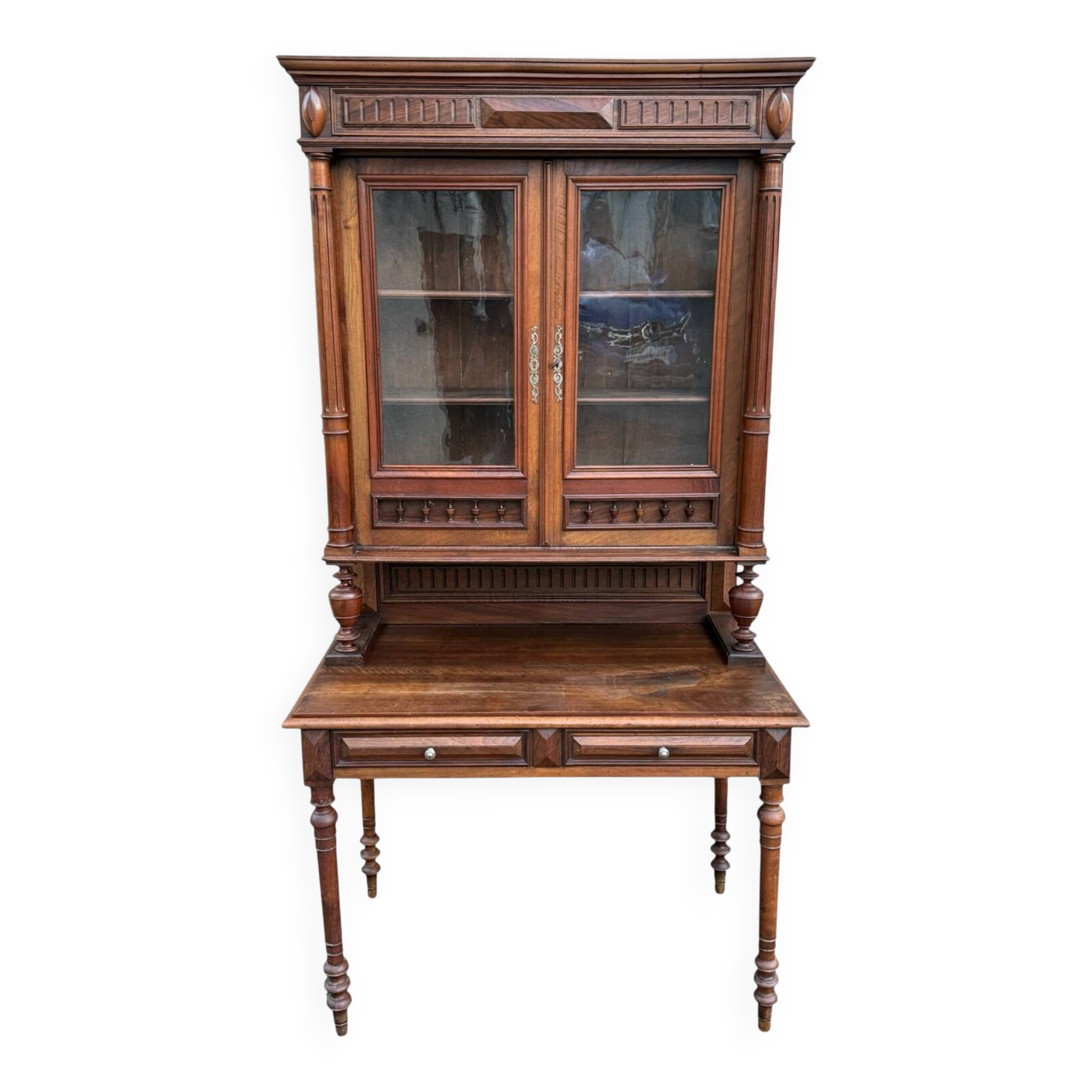 Bureau bibliothèque de Notaire Napoléon III 1880