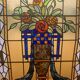 20th century Art Deco stained glass panel
