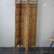 Screen 3 panels bamboo, rattan and wicker 1970 vintage