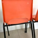 Chaise d'écolier orange