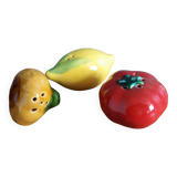 Salt shaker pepper slushie tomato onion lemon