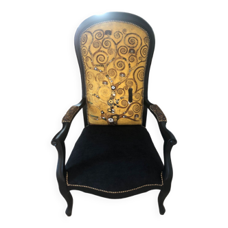 Fauteuil Voltaire restauré