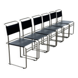 Set of 6 B5/B40 Chairs with Tubular Frame attributed to Marcel Breuer