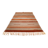 Scandinavian Art Deco/Functionalism Flat Weave Rug. 242 (274 incl. fringes) x 154 cm