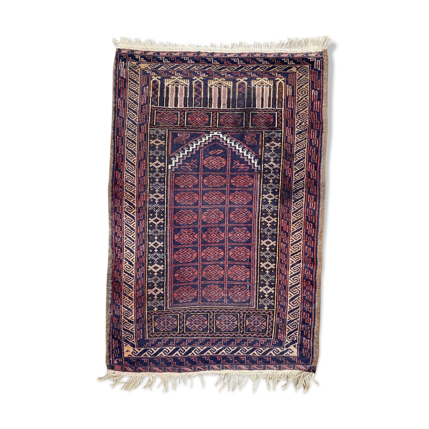 Vintage carpet turkmen belutch afghan 81x123 cm