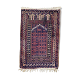 Vintage carpet turkmen belutch afghan 81x123 cm