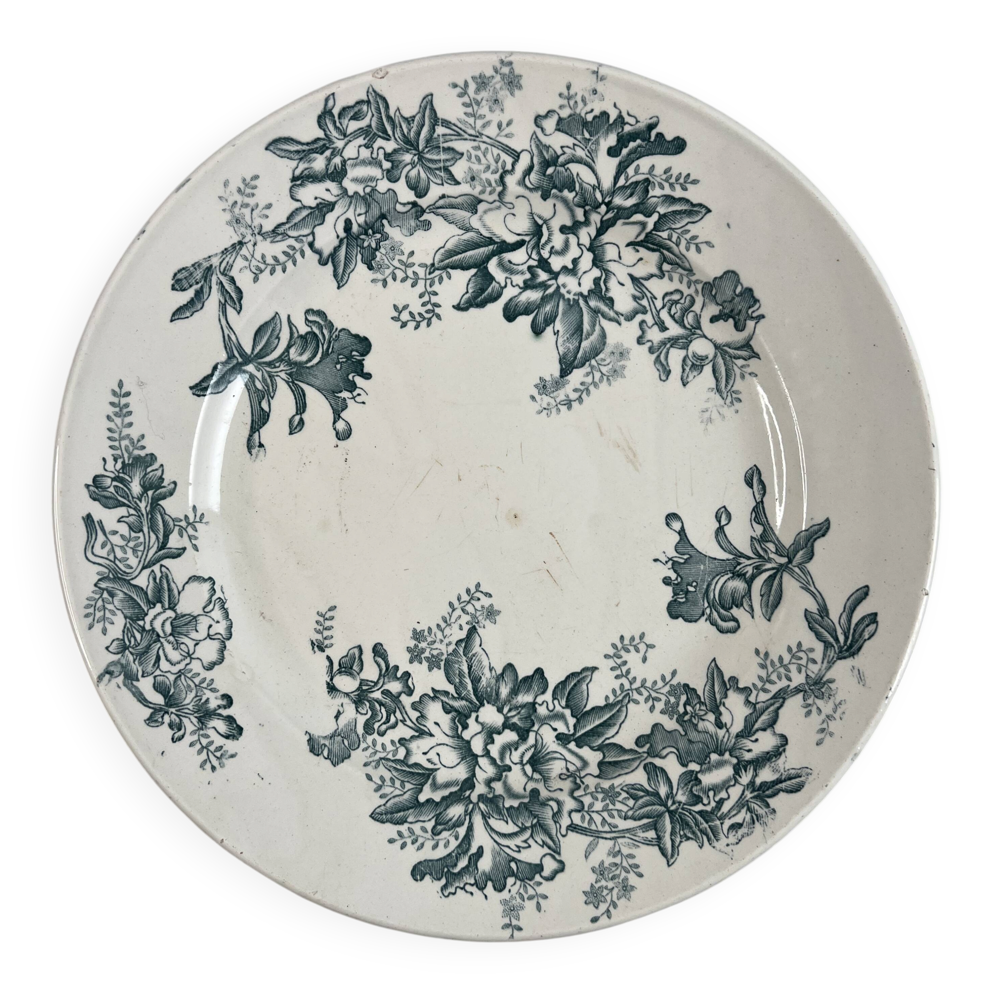 Givors Floreal flat iron presentation plate