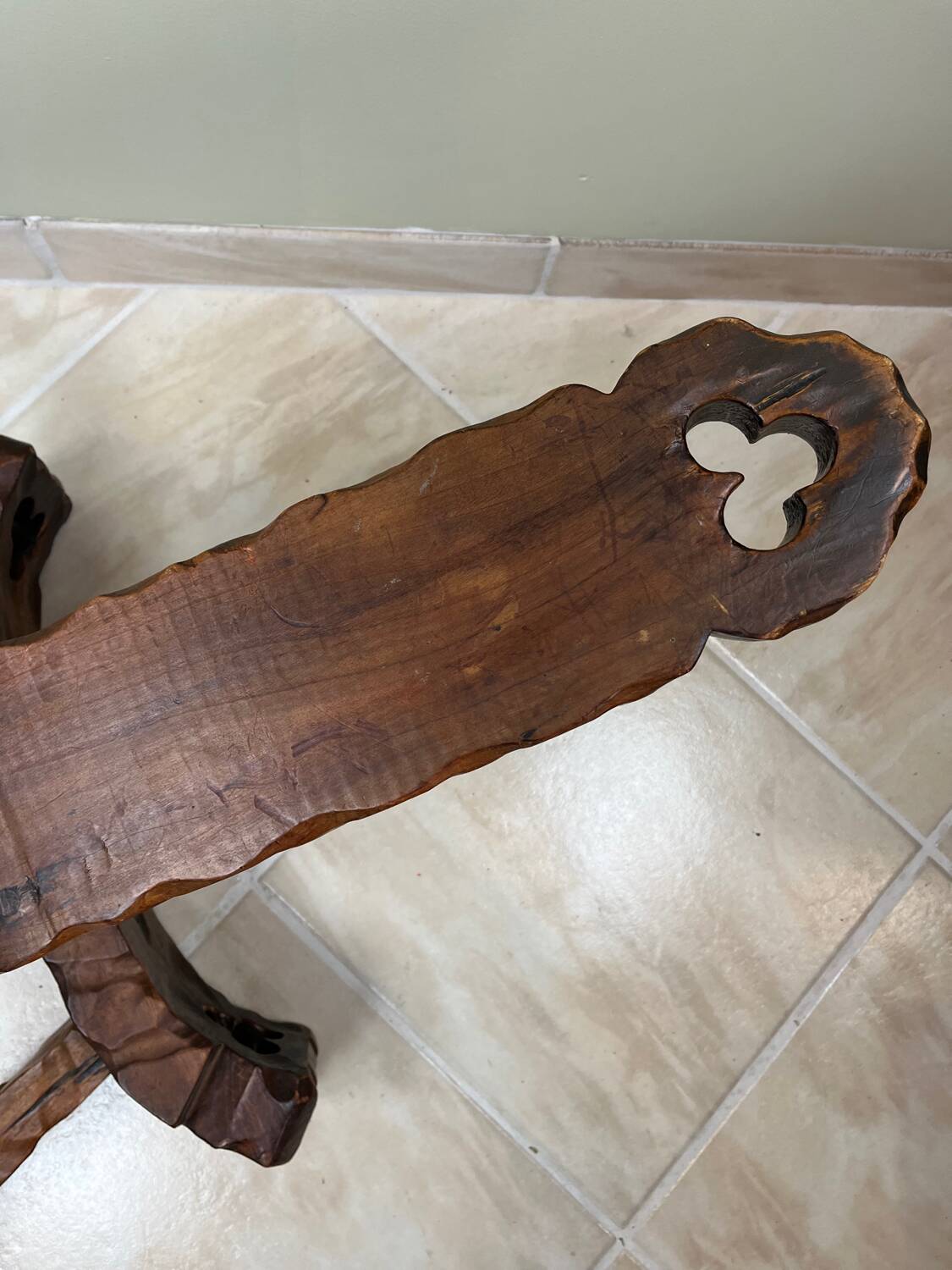 Brutalist tripod stool