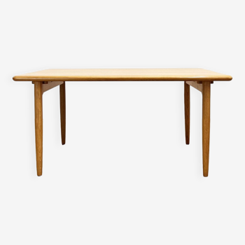 Mid century modern oak wood dining table, Danish Design, 1960s, Denmark
