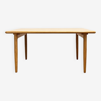 Table à manger en bois de chêne du milieu du siècle, design danois, années 1960, Danemark