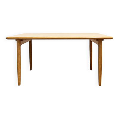 Table à manger en bois de chêne du milieu du siècle, design danois, années 1960, Danemark