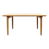 Mid century modern oak wood dining table, Danish Design, 1960s, Denmark