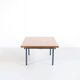 Table transformable teck et acier années 50' fabrication française