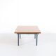 Table transformable teck et acier années 50' fabrication française