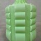 Art deco pendant lamp 'skyscraper' – green opaline