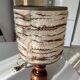 Turned wood lamp from the 1970s