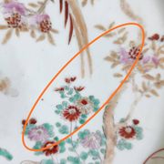 Japanese plate circa 1900 birds and insects