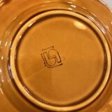 7 dessert plates barbotine Sarreguemines