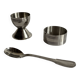 Set coquetier inox vintage
