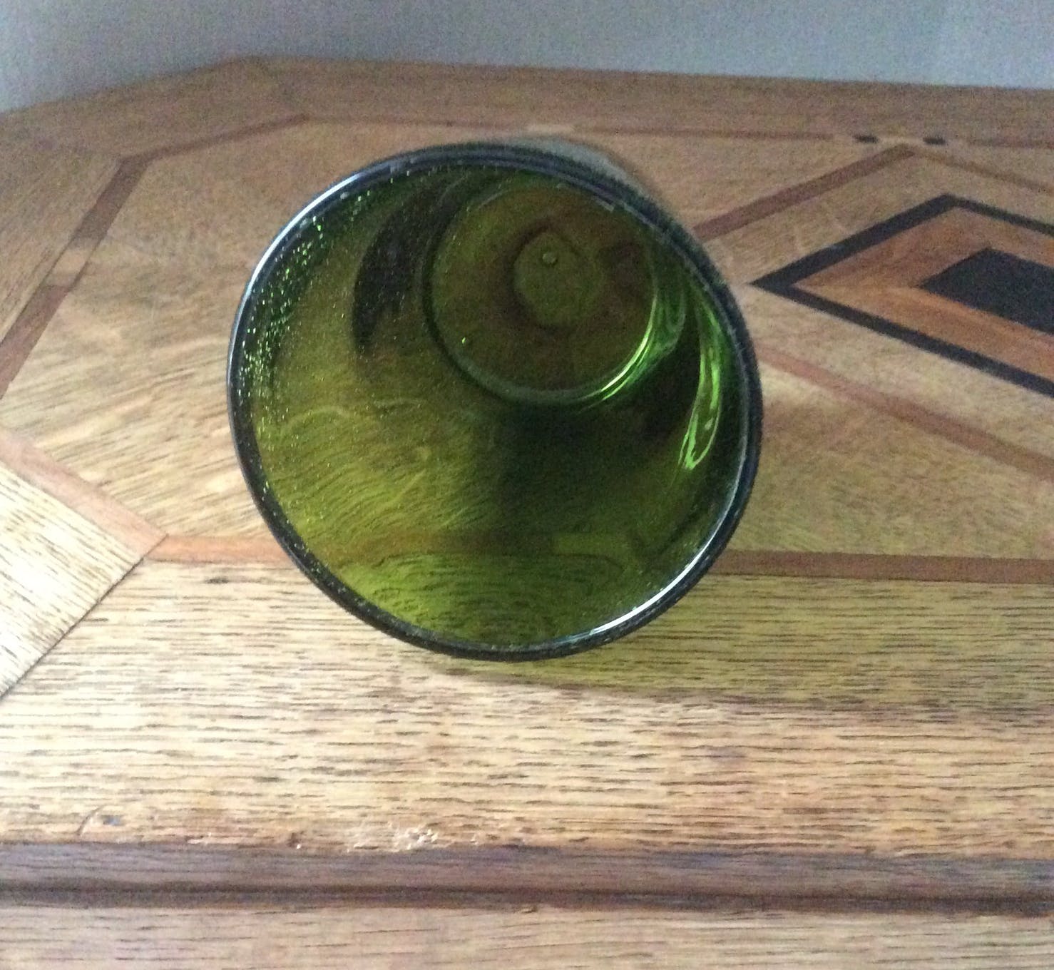 Two thick glasses, vintage