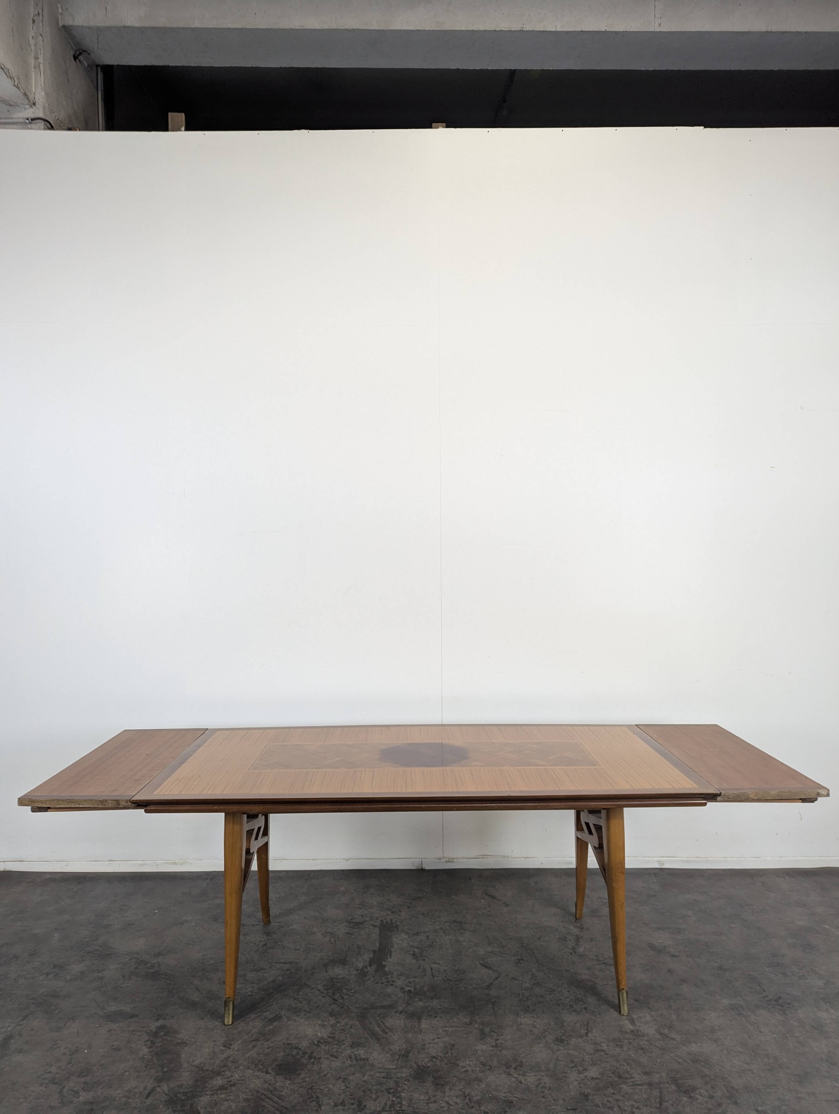 Polyester varnished table from the 1960s.