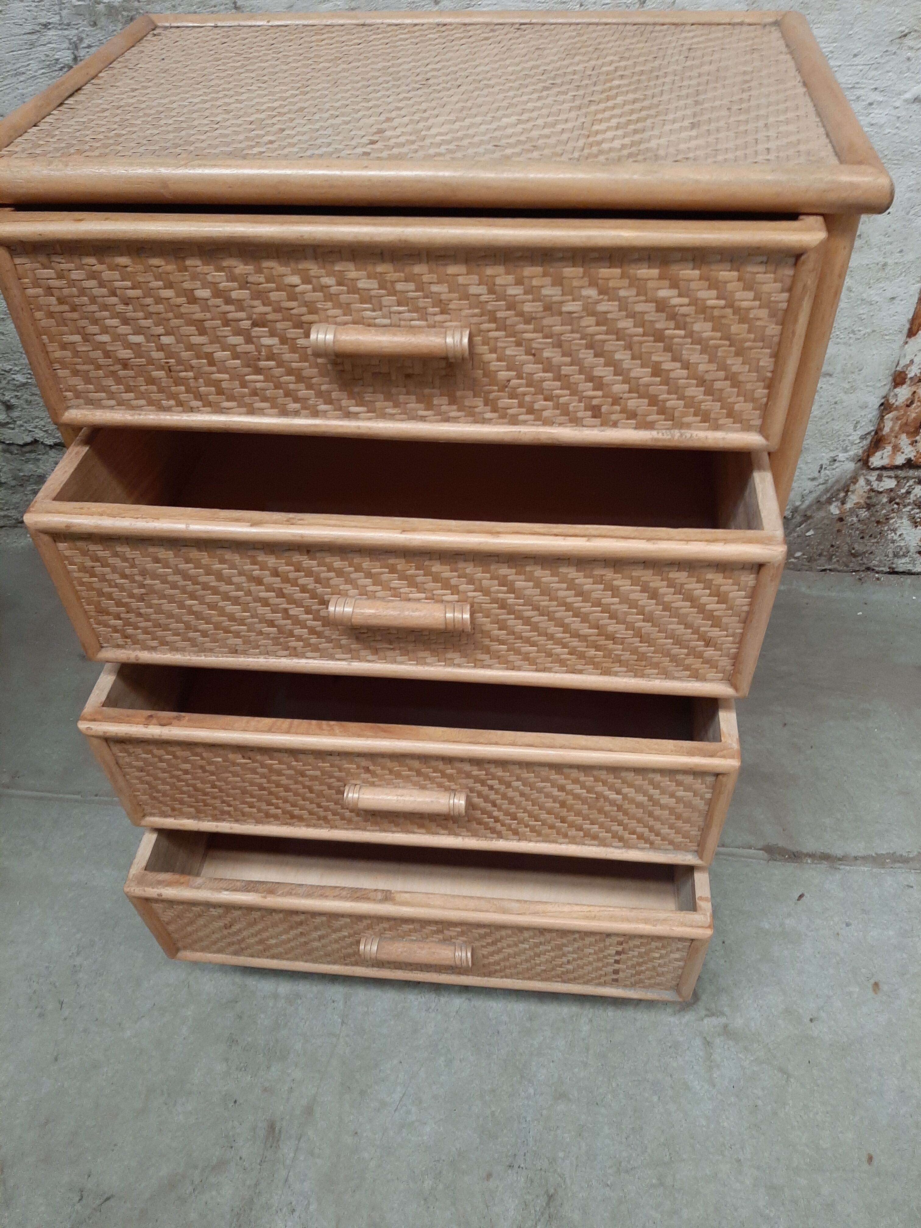 Rattan dresser