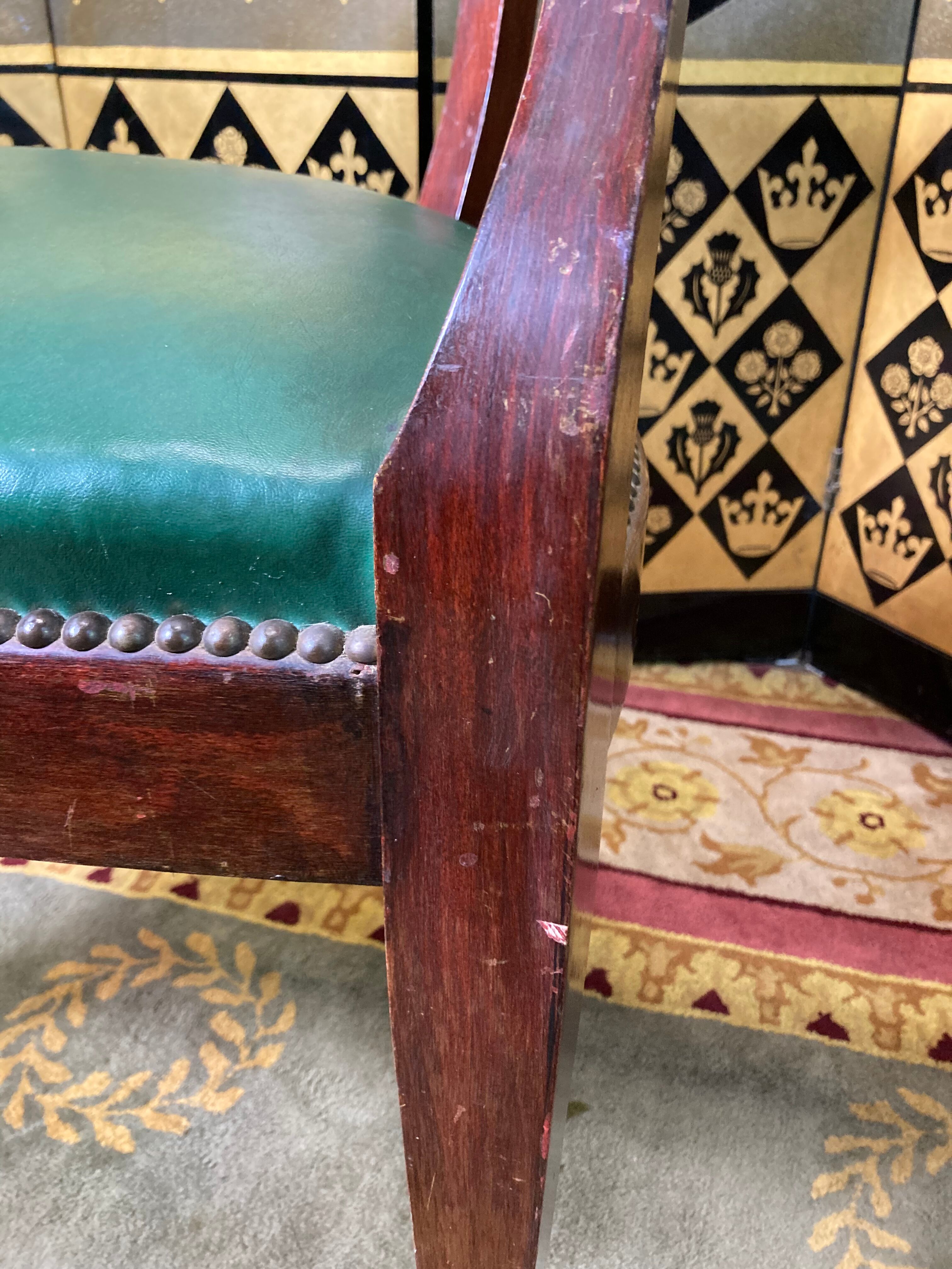 Office armchair empire style / louis XVI