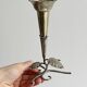 Small vintage metal soliflore vase, very lightweight.