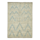 Hand-Knotted Turkish Contemporary 203 cm x 295 cm Beige Wool Carpet