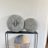 Bouclier ovale  Zulu| Bamiléké L en bois- Décoration murale africaine
