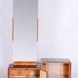 Restored ArtDeco Dressing Mirror, Palisandr, Walnut Root Veneer, France, 1920s