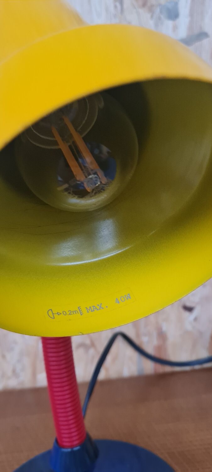 Table lamp primary color 1980