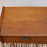 Bedside table spindle feet