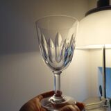2 old white wine glasses Baccarat crystal model CASSINO - 12 cm