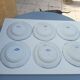 6 flat plates Creil and Montereau Flora