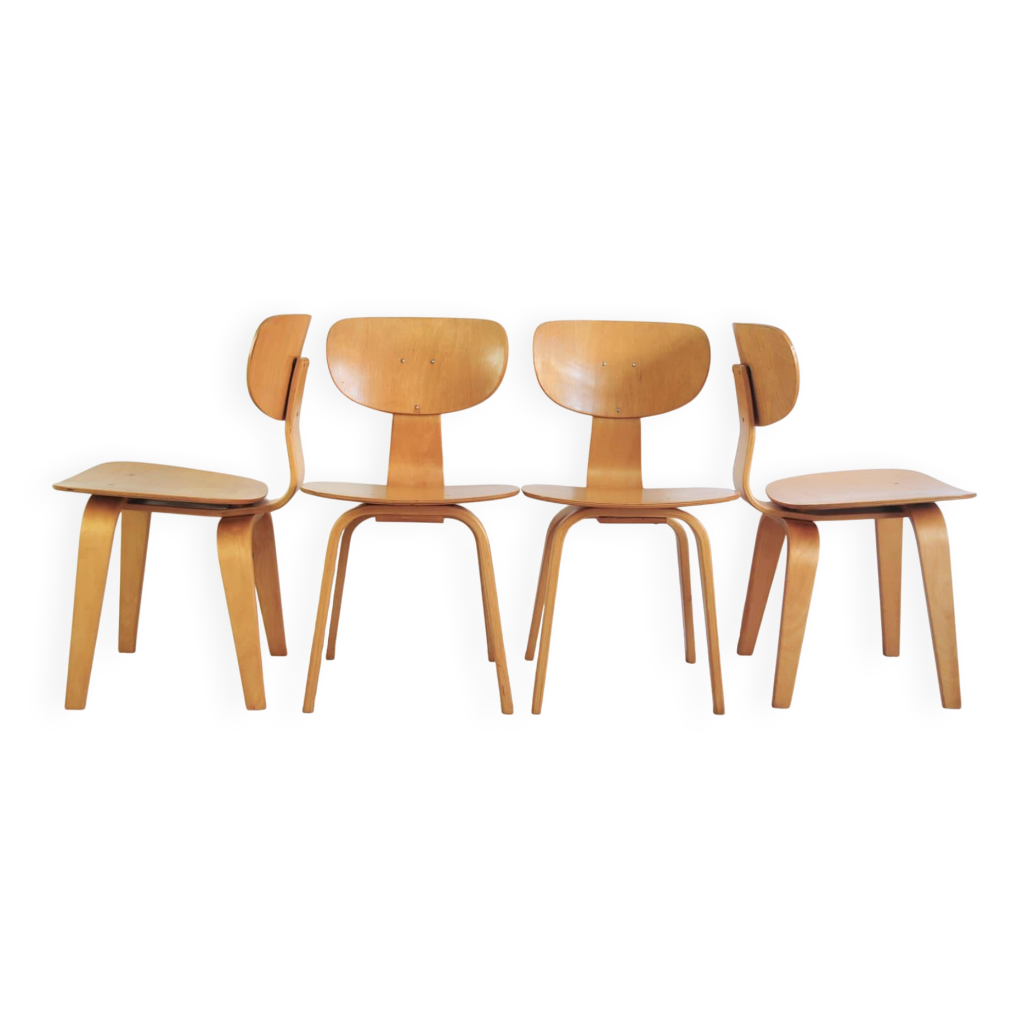 set x4 dining chairs Pastoe SB02