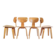 set x4 dining chairs Pastoe SB02