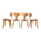 4 chaises de salle à manger Pastoe SB02