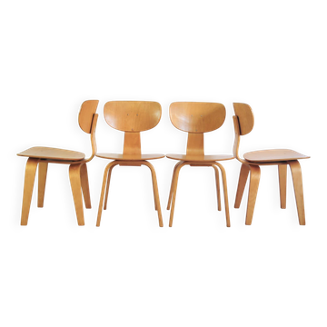 set x4 dining chairs Pastoe SB02
