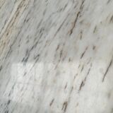 ‘70s Unique Large Round Vintage Marble Dining Table