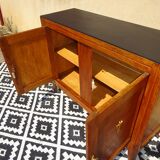 Art Deco sideboard, light oak and black