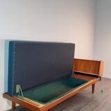 Vintage Norwegian daybed sofa, Restored, 1970s