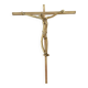 Bronze crucifix, 70s sculpture